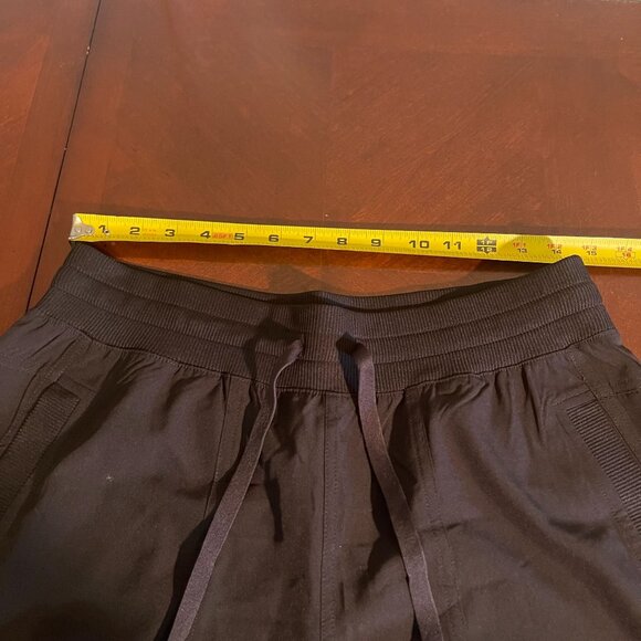 RBX Active Lightweight Stretch Drawstring Capri Pants Lounge Black Ladies M - Picture 5 of 9